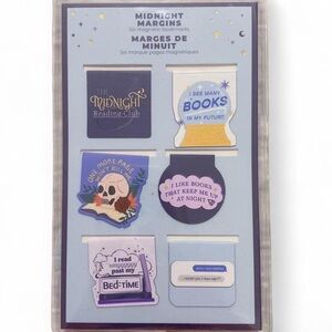 🎀3/$25🎀 Midnight Margins Magnetic Bookmarks Set